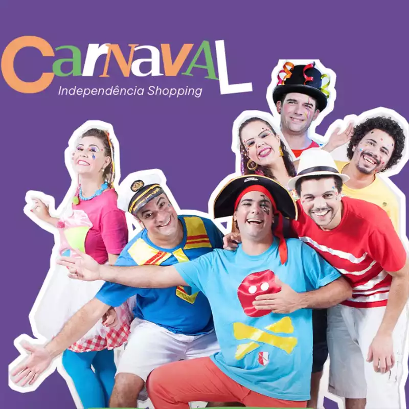 Bailinho de carnaval no Indepedência Shopping